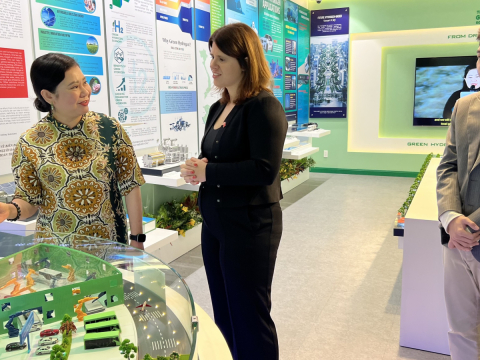Consulate General UK Visits The Green Solutions Green Hydrogen Ecosystem Exhibition Room